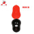 田铎 一次性马桶 塑料蹲便器装修用临时马桶坐便器 黑底红盖