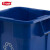 安赛瑞 圆形垃圾桶 塑料回收桶 150L 不带盖 蓝色 特耐适 TRUST THOR 企业可定制 710067