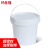 玛仕福 加厚密封塑料桶涂料桶乳胶漆塑料包装塑料桶耐摔塑料桶打包桶20L白