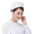 劳保佳 护士帽 护士长燕尾帽 横杠斜杠护士工作帽 可定制横杠 蓝色涤平薄款 均码