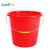 塑料桶红色手提洗车水桶加厚带盖通用提桶储水清洁大桶约20升不带盖