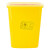 益美得 DJF-25黄色利器盒锐器盒医院诊所用废物针头收纳桶小号垃圾桶 方形25L