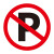 定做道路交通标志指示牌 限高牌减速慢行圆形三角形方形反光铝板 JZTX-14 禁止停车 60*60cm