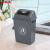 圣极光摇盖垃圾桶物业分类果皮箱户外卫生桶加厚40L绿色款G5916