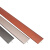 博诺格铝合金T型条背景墙钛金装饰线条t字型压条木地板收边条极窄收口条 拉丝玫瑰金 10mm