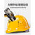 安全帽男工地施工领导建筑工程电力国标玻璃钢头盔加厚定制印字 黄色 三筋ABS透气