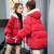 羽绒棉服女短款ins面包服棉袄2022新款学生韩版宽松冬季棉衣外套 米白色 S 80-95斤