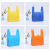 DYQT无纺布袋现货广告定做购物礼品定制背心袋子订做丝印logo市宣传 天蓝色 200个单 纵向小号
