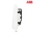 ABB 开关插座 德静系列/白色/一位双控带灯开关 AJ164 N