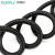 伊莱科（ELECALL)波纹管黑色PP材质防水阻燃软管穿线管 AD13 内径10mm(100米)
