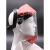 透明头戴式耐高温防护面罩隔热防飞溅面屏工业打磨防尘帆布帽 3毫米高温面罩升级款 需另配安全帽方可使用