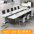 会议室长桌10人简约现代培训桌条形桌椅子带会议桌椅组合定制 5.5米+18张椅子