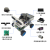 优创起源 ROS机器人小车激光视觉SLAM导航雷达建图深度相机Jetson nano开发学习套件 2WD二驱版本+触摸屏 思岚A1雷达，不带主板