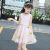 迪士尼女童连衣裙夏装公主裙2024韩版中大童纱裙小女孩洋气夏季裙子 粉色向日葵 160码适合身高150cm