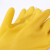 易美丽诺 牛津无绒手套劳保防护耐磨乳胶清洁手套 小号S码（掌宽8.5cm以下）