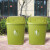 特大号商用塑料户外垃圾箱厨房有盖加厚小区教育垃圾桶垃圾筒 绿色30L