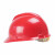 鸣固鸣固 安全帽abs工地防砸高空工程施工抗冲击工业头盔 领导监理 V型常规款红色