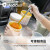 麦迪康（Medicom）一次性PVC手套1209C 透明加厚检查耐磨 餐饮实验室 工作隔离防护手套100只/盒 M码