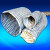 鸣固 ZJ5987高温风管耐温450度夹式伸缩风管耐热风管焊烟管玻纤布阻燃风管（10米1条）160mm