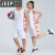 吉普（JEEP）运动服套装夏季男女款户外速干休闲健身跑步衫定制篮球训练球衣潮 冠 1929 红 色 L