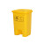 垃圾桶黄色废弃物脚踏桶医院诊所大号带盖商用脚踩桶 特厚80L/脚踏/黄色
