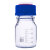 山顶松 流动相蓝盖试剂瓶 单双三四孔液相色谱流动瓶 透明棕色玻璃螺口瓶  500ml棕色三孔 