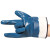 Rockwell 装卸打包机械维修耐油丁腈橡胶浸胶手套工业劳保手套DA1001 蓝色 1副