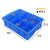 冰禹 BYlj-320 塑料分隔式零件盒 螺丝物料盒 特厚590二格箱（590*385*145）