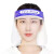 鲁识 防护面罩隔离透明高清护目面屏帽防尘防飞沫脸罩全脸头罩 500个价