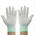 PU浸塑胶涂指尼龙手套劳保工作耐磨劳动干活薄款胶皮手套 白色尼龙手套(36双) M
