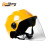 百利隆（Baililong）BLL360头盔 防砸防撞防冲击 ABS通用头盔 防雾PC镜片 EPP内胆黄1个