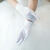 丝袜伴侣色丁弹力缎丝滑光泽连指短手套穿丝袜用礼仪婚礼男女通用 米白色