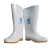 紫羲ZXFH.NET防滑耐油酸碱胶鞋33cm白色中筒雨鞋38cm高帮水靴 高筒牛筋底防滑雨靴 白色 高筒 38cm 40
