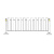 星期十 京式护栏0.6米高*3米长每套 道路护栏交通马路公路防撞栏杆隔离栏定制