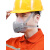 防尘口罩防工业粉尘过滤棉煤矿打磨电焊烟喷漆防毒面具 白色-1个+活性炭棉20片