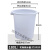 塑料桶加厚水桶储水用带盖大号特大小酵素桶发酵桶大桶 白色无盖180L 装水约132斤