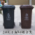 户外环卫垃圾桶大号厨余有害其他可回收垃圾分类带盖大型 泰禧阁 100L蓝色：带轮带盖(可回收物)