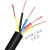 YC橡套软电缆线铜芯国标2/3/4芯1/2.5/4/6平方橡胶YCW电线护套线 国标2芯2.5平方/整卷
