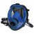 羿科(aegle) 蓝色硅胶球状全景速戴型全面罩(接滤罐) EW8200