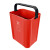 益美得 FH-1241 分类垃圾桶带提手压圈小号办公室酒店客房桶 10L红色（有害垃圾）