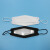 LISMkn95口罩3d立体透明唇语鱼型口罩防护不勒耳可视化无纺布聋哑人 白色100个装 均码