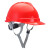 优导仕安全帽 工地 红色国标安全 轻型安全帽 防砸V型ABS安全帽旋钮