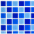 以琛 定制马赛克瓷砖玻璃水晶水池游泳池鱼池蓝色背景墙卫生间阳台装修整箱起发，50片一箱，物流点需自提 48三色蓝水晶 3030
