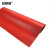 安赛瑞 10KV高压绝缘地垫（1×10m）配电室安全操作绝缘地垫 配电房绝缘胶皮地垫红色横纹 17334