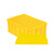 企桥 塑料周转箱长方形加厚物流胶框 带盖 黄色640*430*260mm