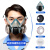 LISM防毒面具全面罩防尘面罩防工业粉尘全脸喷漆专用防护防烟氧气甲醛 硅胶双罐防尘面具
