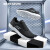 Skechers斯凯奇春季男子轻便跑步鞋 软弹缓震网面运动鞋54354黑色/白色BKW41