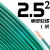 千石国标阻燃BVR1 1.5 2.5 4 6平方软多股铜芯家装电线铜线零剪 2.5平方 单皮软线(1米)绿色