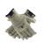 代尔塔 牛皮防高温防割手套 12副/打 5级掌面机械手套 耐油防250℃高温 202012