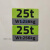 定制【】中联吊车配件 吨位贴纸 ZTC极光绿 大臂吊钩吨位标识 吊钩贴纸25T